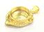 Gold Plated Brass Mountings ,  Blanks   (20 mm blank) G5530
