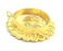 Pendant Blank Bezel Settings Base Blank Mountings Necklace Blank Cabochon Base  Gold Plated Brass  (25 mm blank) G10037