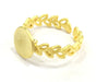 Adjustable Ring Blank, (10mm blank ) Gold Plated Brass G4918
