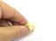 Adjustable Ring Blank, (10mm blank ) Gold Plated Brass G4919