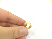 Adjustable Ring Blank, (10mm blank ) Gold Plated Brass G4920
