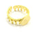 Adjustable Ring Blank, (10mm blank ) Gold Plated Brass G4921