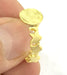 Adjustable Ring Blank, (10mm blank ) Gold Plated Brass G4928