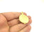 Pendant Blank Bezel Settings Base Blank Mountings Necklace Blank Cabochon Base Gold Plated Brass   (16 mm blank) G10055
