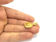 Gold Plated Brass Mountings ,  Blanks   (10 mm blank) G10054