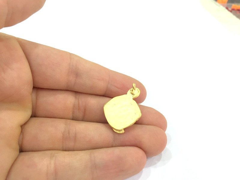 Gold Plated Brass Mountings ,  Blanks   (10 mm blank) G10043