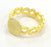 Adjustable Ring Blank, (10mm blank ) Gold Plated Brass G4938