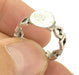 Adjustable Ring Blank, (10mm blank ) Antique Silver Plated Brass G4952