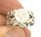 Adjustable Ring Blank, (10mm blank ) Antique Silver Plated Brass G4950