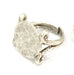 Adjustable Ring Blank, (15mm blank ) Antique Silver Plated Brass G4968