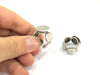 Adjustable Ring Blank, (15mm blank ) Antique Silver Plated Brass G4974