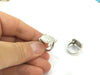 Adjustable Ring Blank, (15mm blank ) Antique Silver Plated Brass G4968