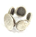 Adjustable Ring Blank, (15mm blank ) Antique Silver Plated Brass G4974