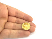 Gold Plated Brass Mountings ,  Blanks   (10 mm blank) G5053