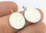 2 Pcs  Antique Silver Plated Brass  Charms 16mm  G4997