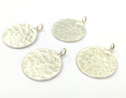 2 Pcs  Antique Silver Plated Brass  Charms 20mm  G4998