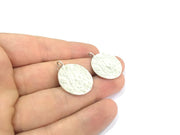 2 Pcs  Antique Silver Plated Brass  Charms 24mm  G4999