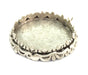 Antique Silver Plated Brass  Mountings , Blanks (30 mm blank) G5012