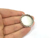 Antique Silver Plated Brass  Mountings , Blanks (30 mm blank) G5012