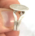 Adjustable Ring Blank, (15mm blank ) Antique Silver Plated Brass G5021