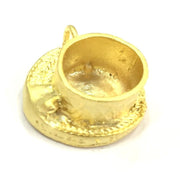 Gold Plated Brass Mountings ,  Blanks   (10 mm blank) G5044