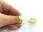 Adjustable Ring Blank, (15mm blank ) Gold Plated Brass G5072