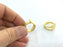 Adjustable Ring Blank, (15mm blank ) Gold Plated Brass G5073
