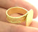 Adjustable Ring Blank, (15mm blank ) Gold Plated Brass G5086