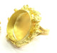 Adjustable Ring Blank, (25mm blank ) Gold Plated Brass G5071