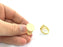 Adjustable Ring Blank, (15mm blank ) Gold Plated Brass G5090