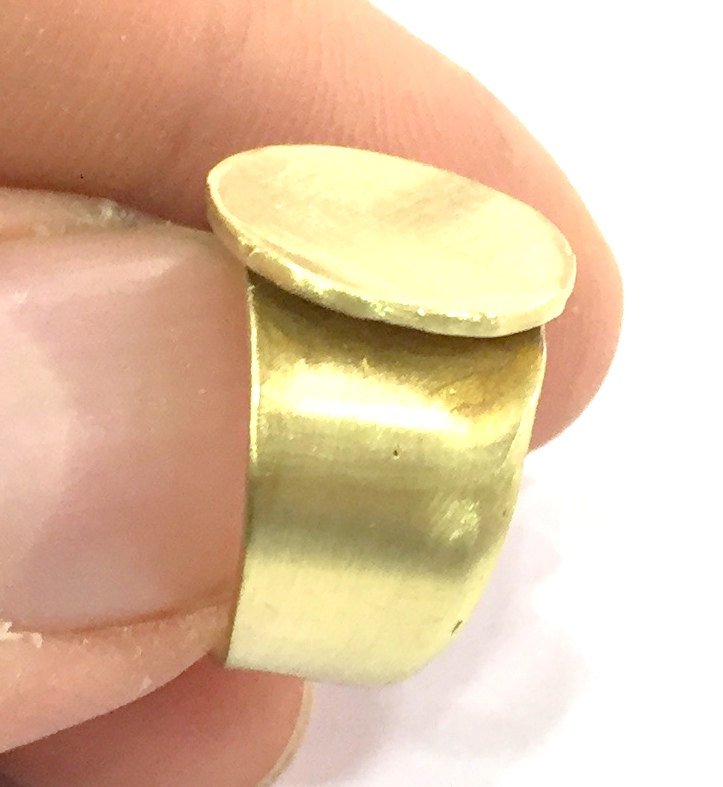 Raw Brass Adjustable Ring Blank (15mm Blank) G5117