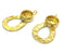 2 Pcs Raw Brass Mountings (10mm blank)   Cabochon Blanks  G5120