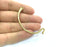 Raw Brass  Bracelet Components , Findings, G5132