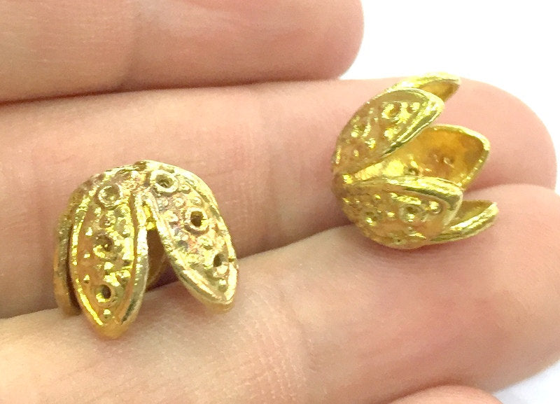 5 Pcs  Raw Brass Cones  Findings 12mm G5133