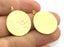 2 Hammered Charm Gold Plated Charm Tag Stamp (24mm)   G5097