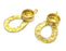 2 Pcs Raw Brass Mountings (10mm blank)   Cabochon Blanks  G5120
