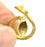 Raw Brass Adjustable Drop Ring Blank  (6mm Blank) G5126