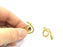 Raw Brass Adjustable Drop Ring Blank  (6mm Blank) G5126