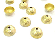 4 Pcs Raw Brass Caps Findings 10mm G5134