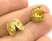 5 Pcs  Raw Brass Cones  Findings 12mm G5133