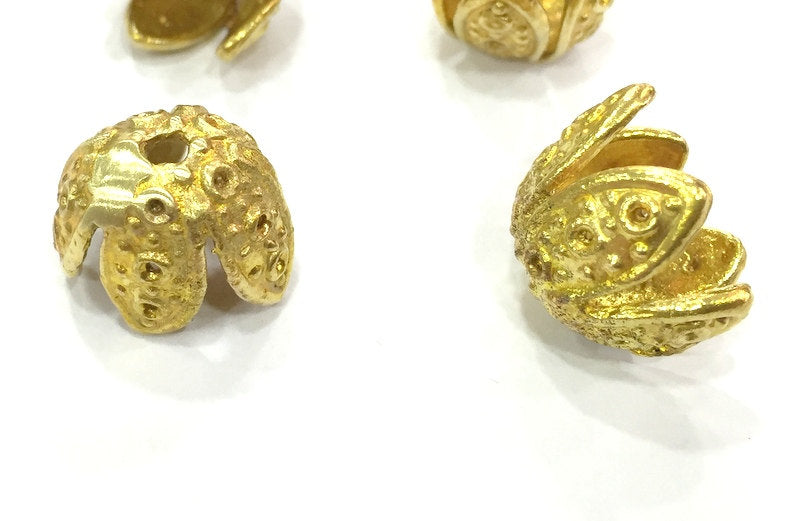 5 Pcs  Raw Brass Cones  Findings 12mm G5133