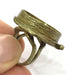 Adjustable Ring Blank, (25mm blank ) Antique Bronze Plated Brass G5141