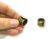 Adjustable Ring Blank, (20mm blank ) Antique Bronze Plated Brass G5148