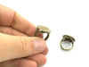 Adjustable Ring Blank, (20mm blank ) Antique Bronze Plated Brass G5152