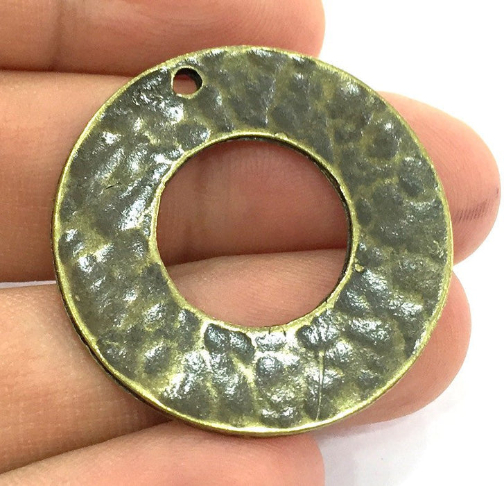 2 Antique Bronze Pendant 2 Pcs (35 mm.)  G5156