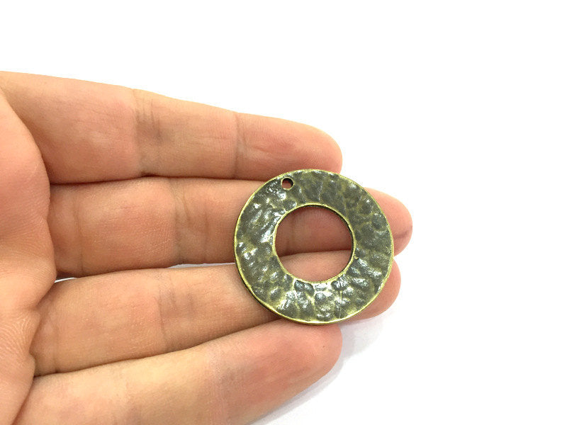 2 Antique Bronze Pendant 2 Pcs (35 mm.)  G5156