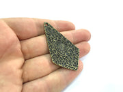 2pcs (57x32 mm.)  Antique Bronze  Metal Large Pendant   G5163