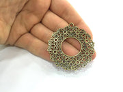 2 Antique Bronze Pendant  (52 mm.)  G12922