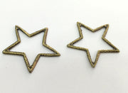 5 Antique Bronze Pendant Antique Bronze Star Pendant  (40 mm.)   G13820