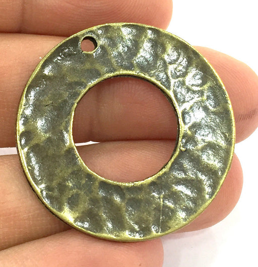2 Antique Bronze Pendant 2 Pcs (35 mm.)  G5156